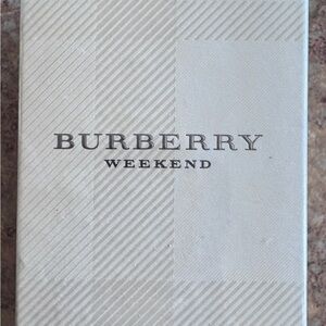 Burberry Beige and White Box with Barcode Sticker